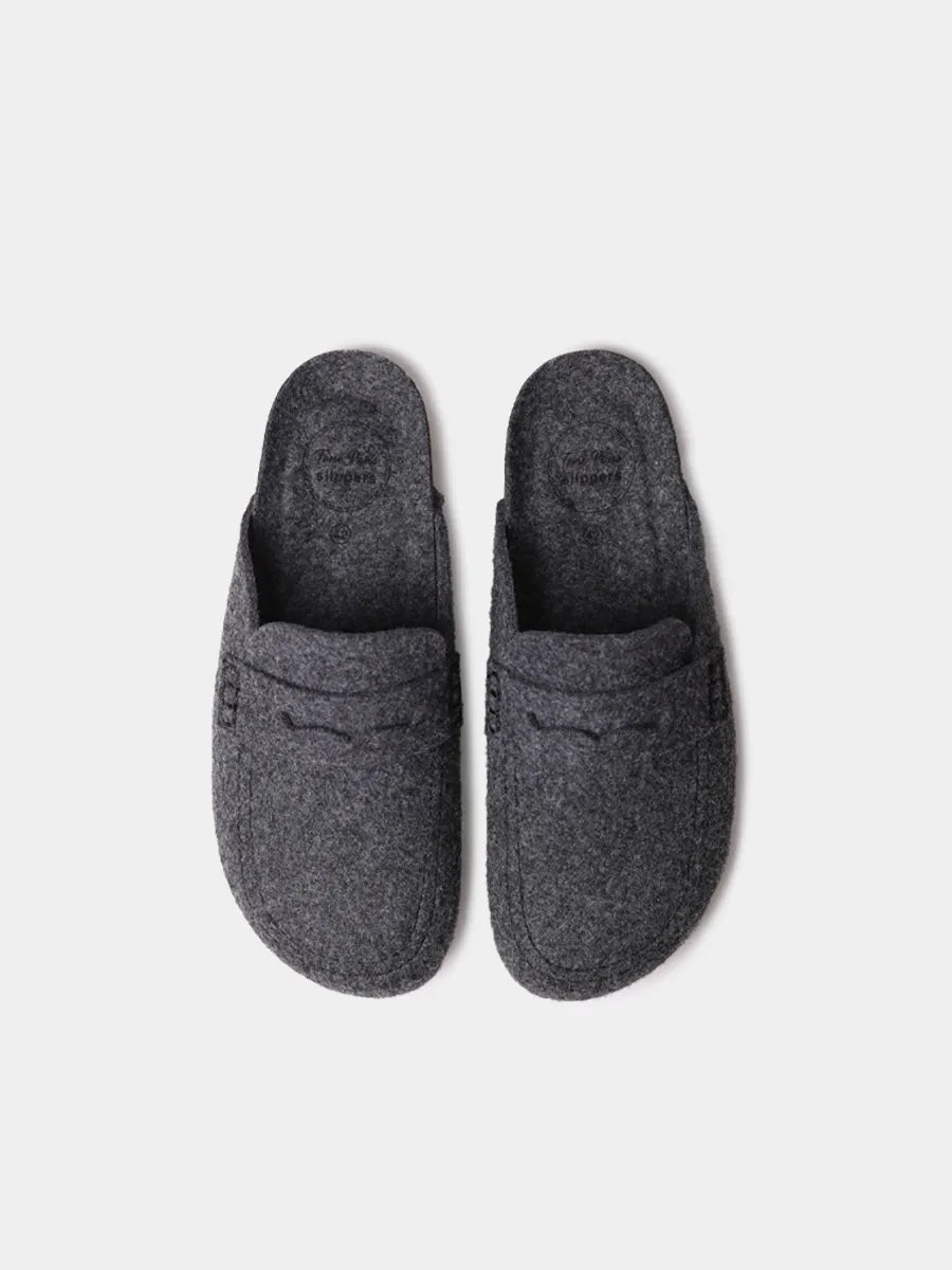 Zapatillas de casa hombre - Slippers tipo zueco de fieltro para hombre | GENIS  - Toni Pons  