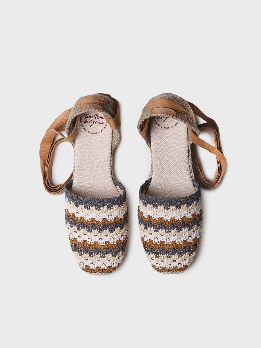 alpargatas mujer - Alpargata de cuña de mujer en crochet multicolor | GEORGINA  - Toni Pons  