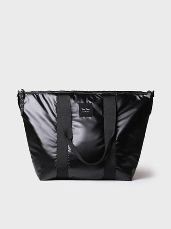 Complementos - Bolso para mujer en material acolchado negro brillante | GINNY  - Toni Pons  