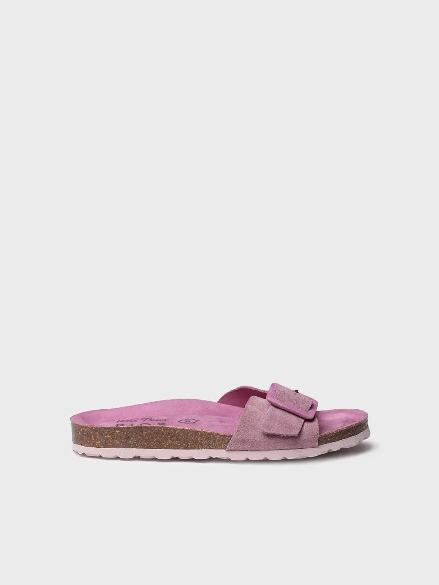 zapatillas mujer - Sandalia BIO de mujer con hebilla y suela de corcho | GLIDE-QT  - Toni Pons  