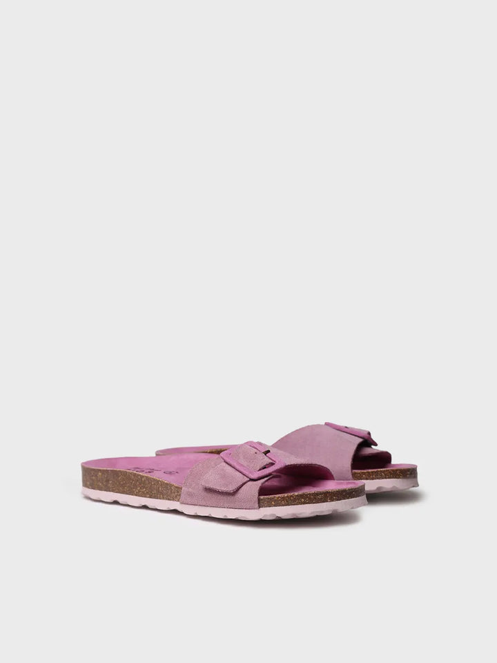 zapatillas mujer - Sandalia BIO de mujer con hebilla y suela de corcho | GLIDE-QT  - Toni Pons  
