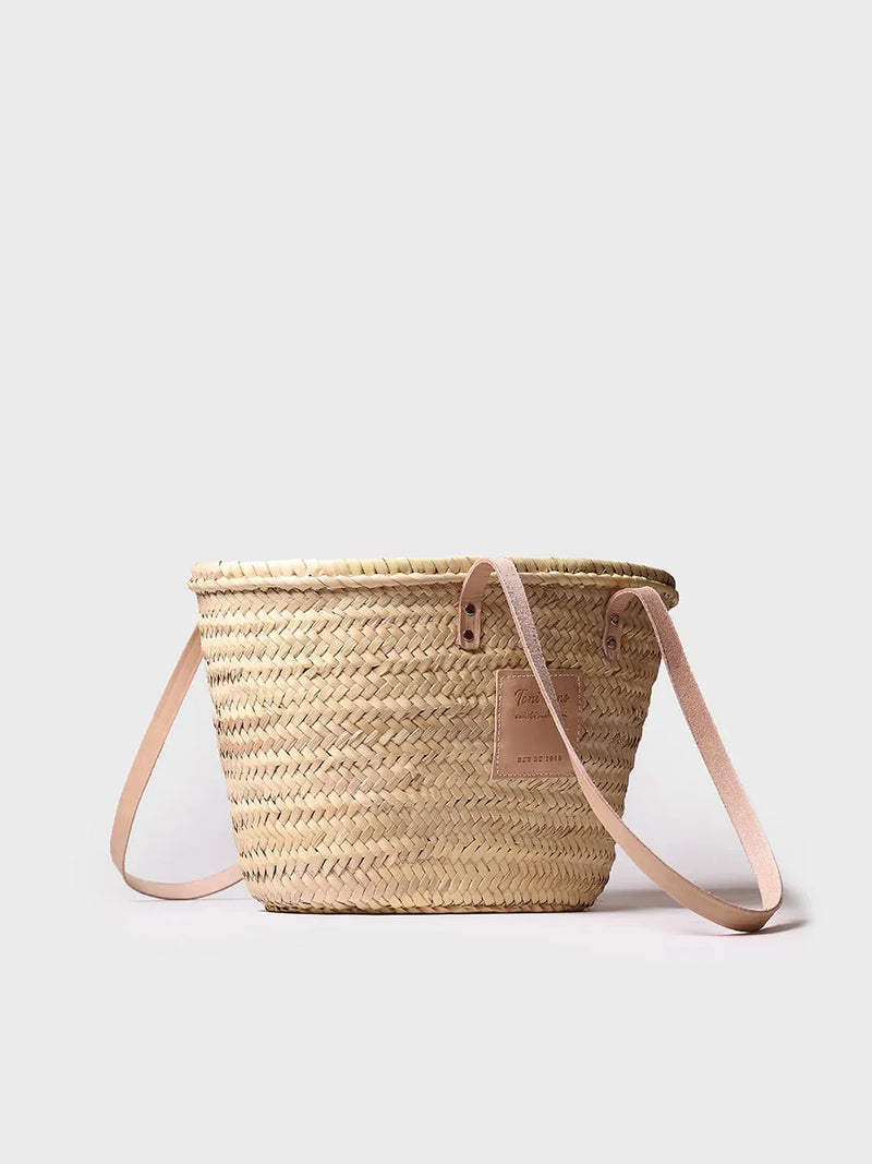 Complementos - Capazo de mimbre para mujer con asas de piel | GOMERA  - Toni Pons  