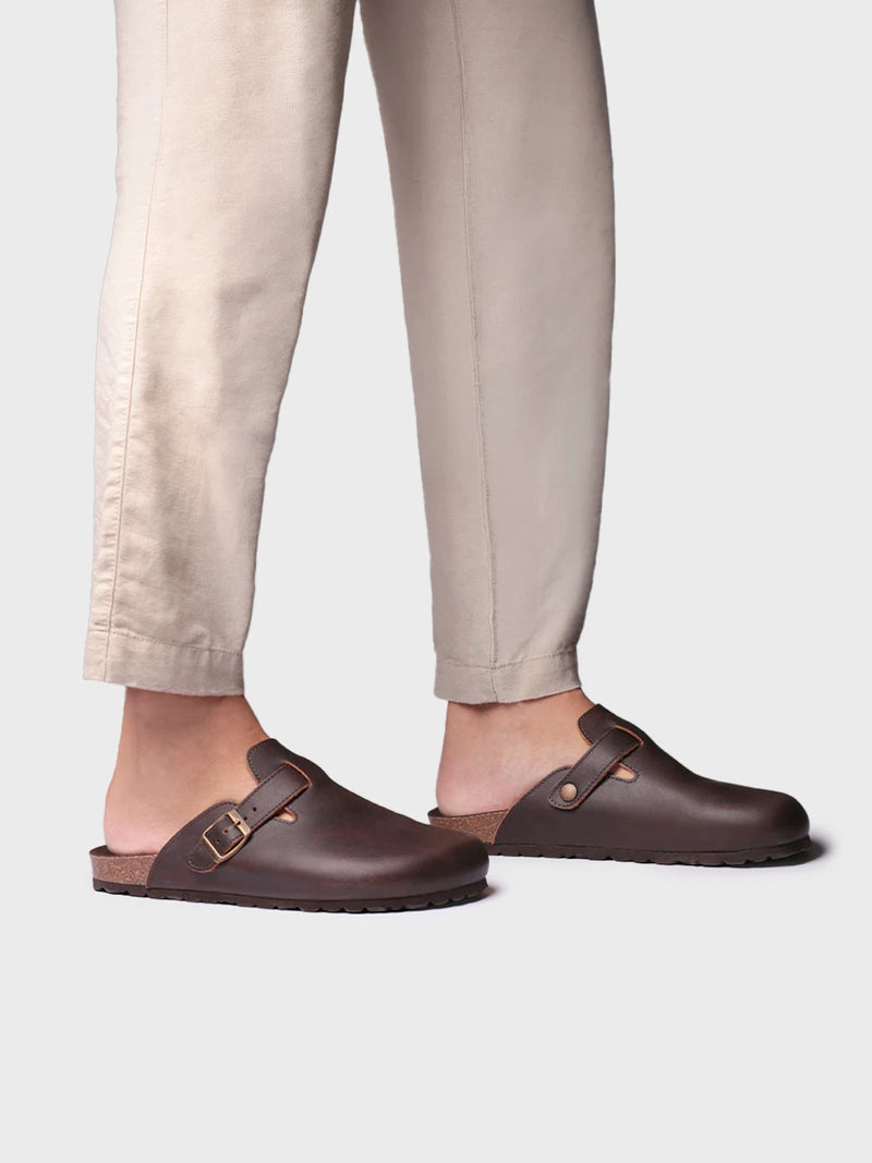 Sandalias hombre - Zueco cerrado en piel para hombre | GORKA  - Toni Pons  
