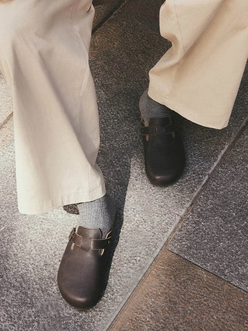 Sandalias hombre - Zueco cerrado en piel para hombre | GORKA  - Toni Pons  
