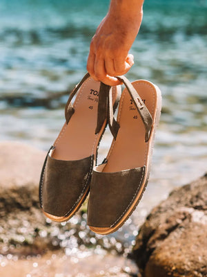 zapatillas hombre - Menorquina para hombre en serraje | GRAU-QT  - Toni Pons  