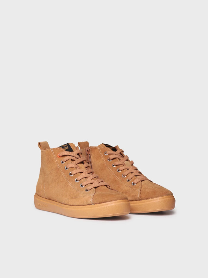 Women's suede lace-up ankle boot | GUALBA