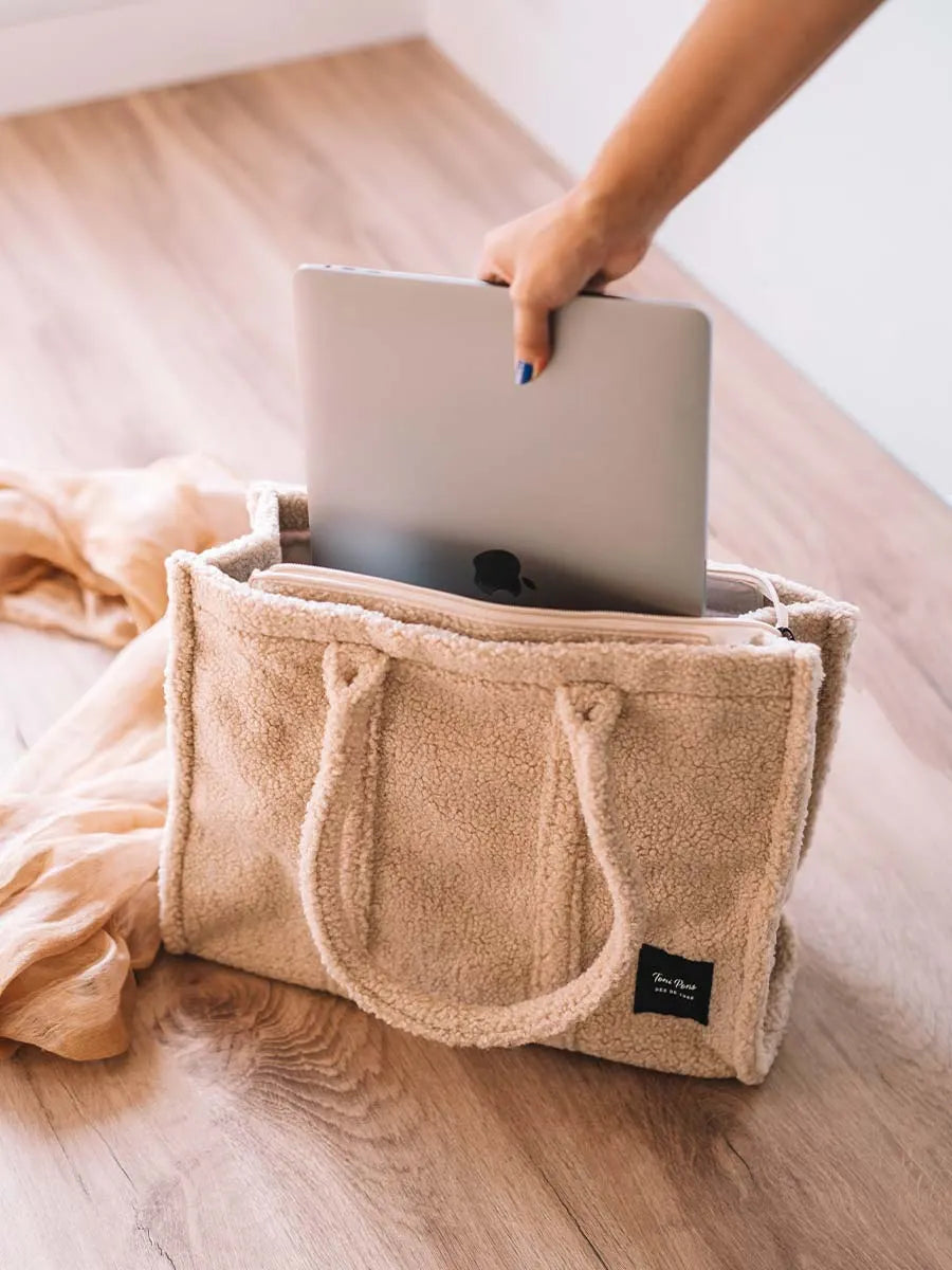 Complementos - Bolso shopper de mujer tipo borrego | GWEN  - Toni Pons  