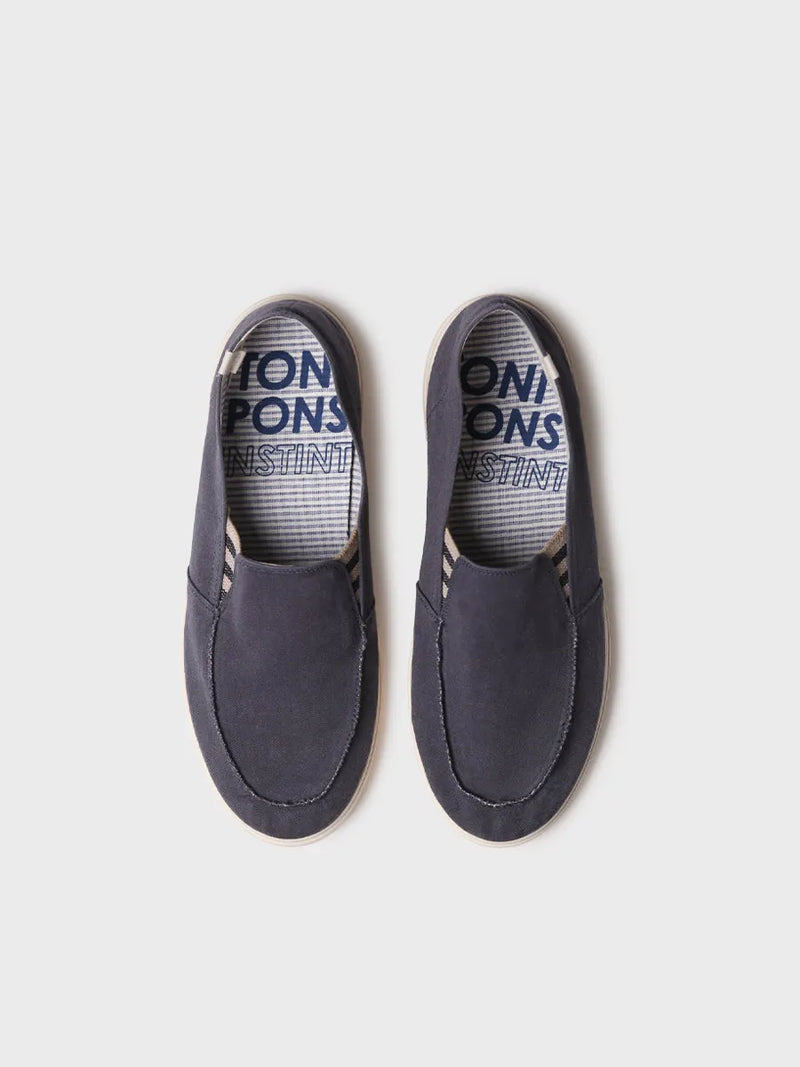 zapatillas hombre - Zapato cerrado de hombre en algodón con elásticos laterales | ILARI  - Toni Pons  