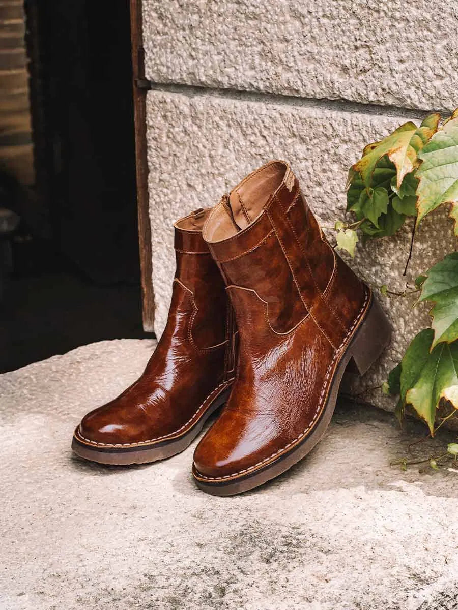 Botines mujer - Botines de mujer en piel charol con cremallera lateral | IRIS-CA  - Toni Pons  
