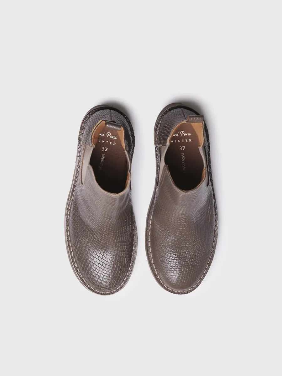 botines mujer - Botín para mujer en piel efecto serpiente | ISA-CC  - Toni Pons  