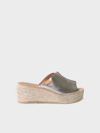 zapatillas mujer - Alpargata de piel destalonada en color Blanco | IVONNE  - Toni Pons  