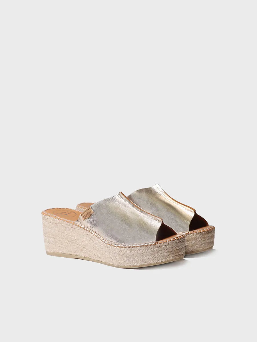 zapatillas mujer - Alpargata de piel destalonada en color Blanco | IVONNE  - Toni Pons  