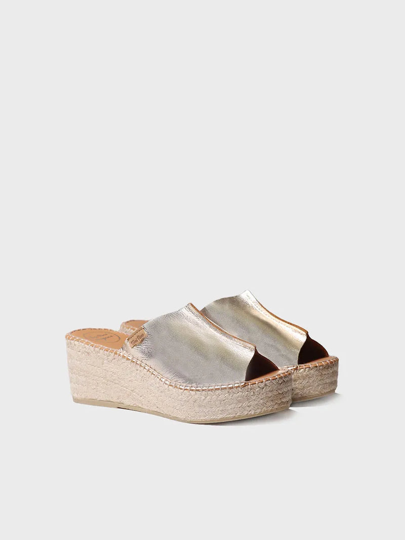 zapatillas mujer - Alpargata de piel destalonada en color Blanco | IVONNE  - Toni Pons  