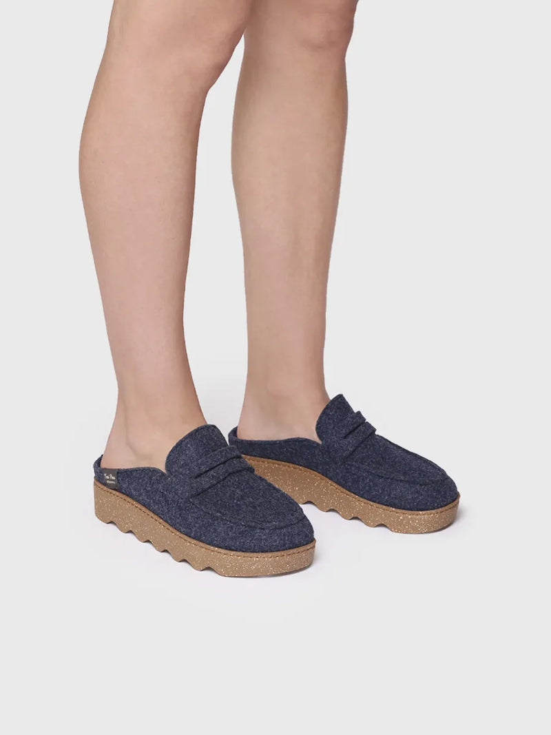 zapatillas mujer - Slipper de mujer con suela de plataforma | JADEN-FR  - Toni Pons  