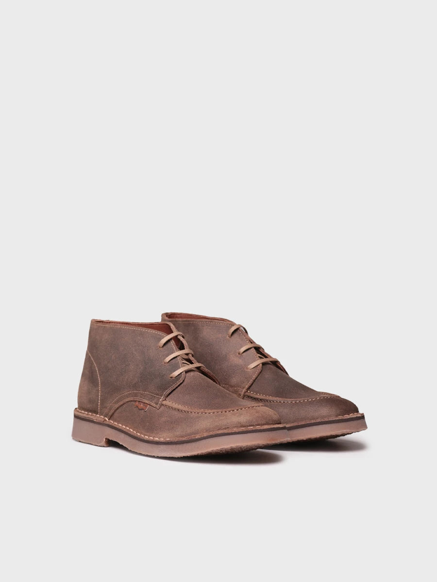 Bottine en daim ciré pour homme | JAMES-SW