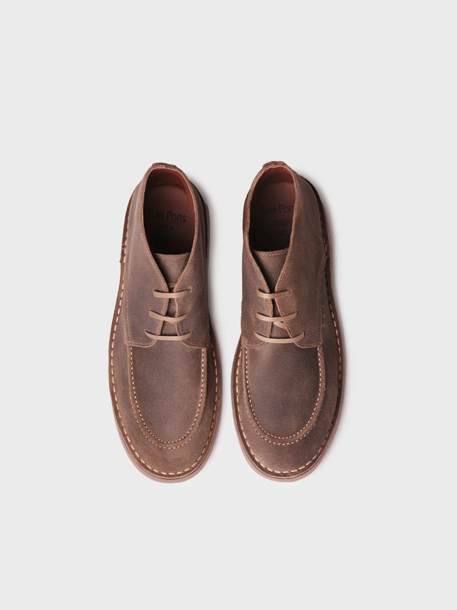 Bottine en daim ciré pour homme | JAMES-SW