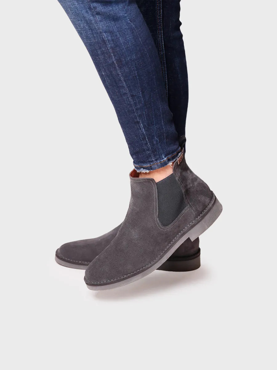 botines mujer - Botín Chelsea para hombre en serraje | JAN-SY  - Toni Pons  