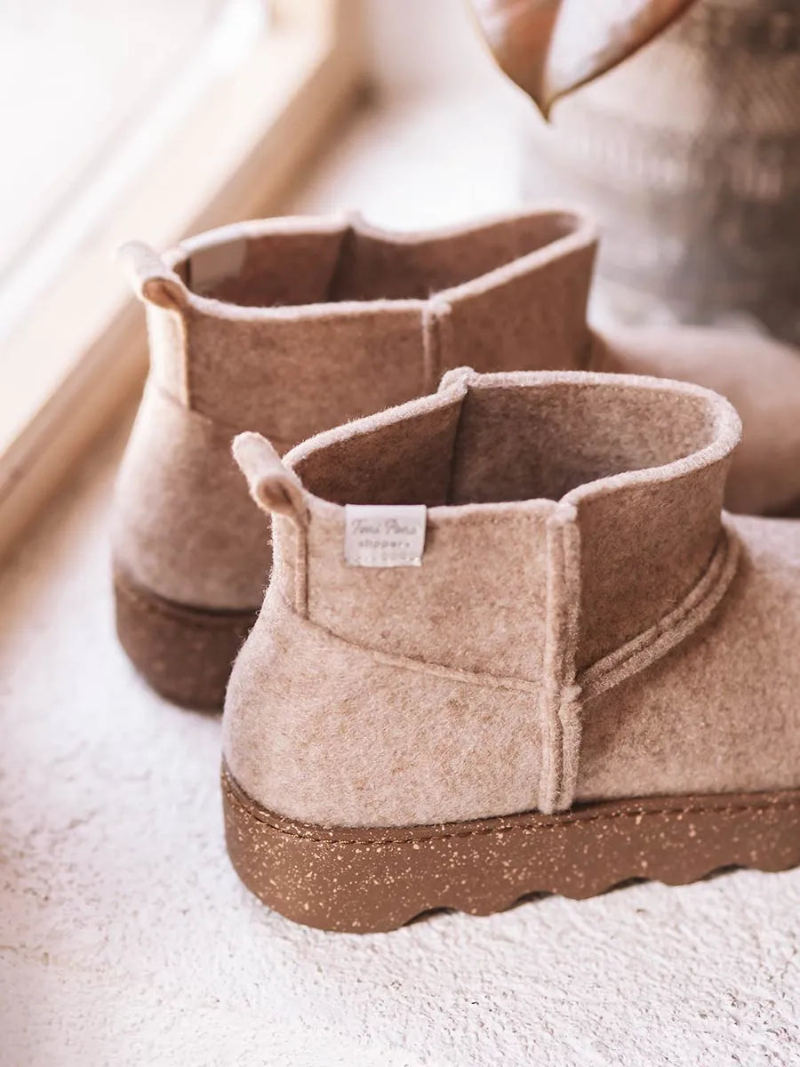zapatillas mujer - Slipper abotinada para mujer en fieltro reciclado | JIANA-FR  - Toni Pons  