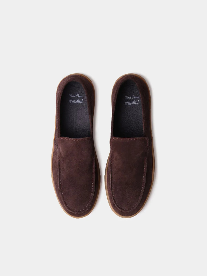 Zapatos con cordones hombre - Mocasines para hombre en serraje y suela de goma | JOAN  - Toni Pons  