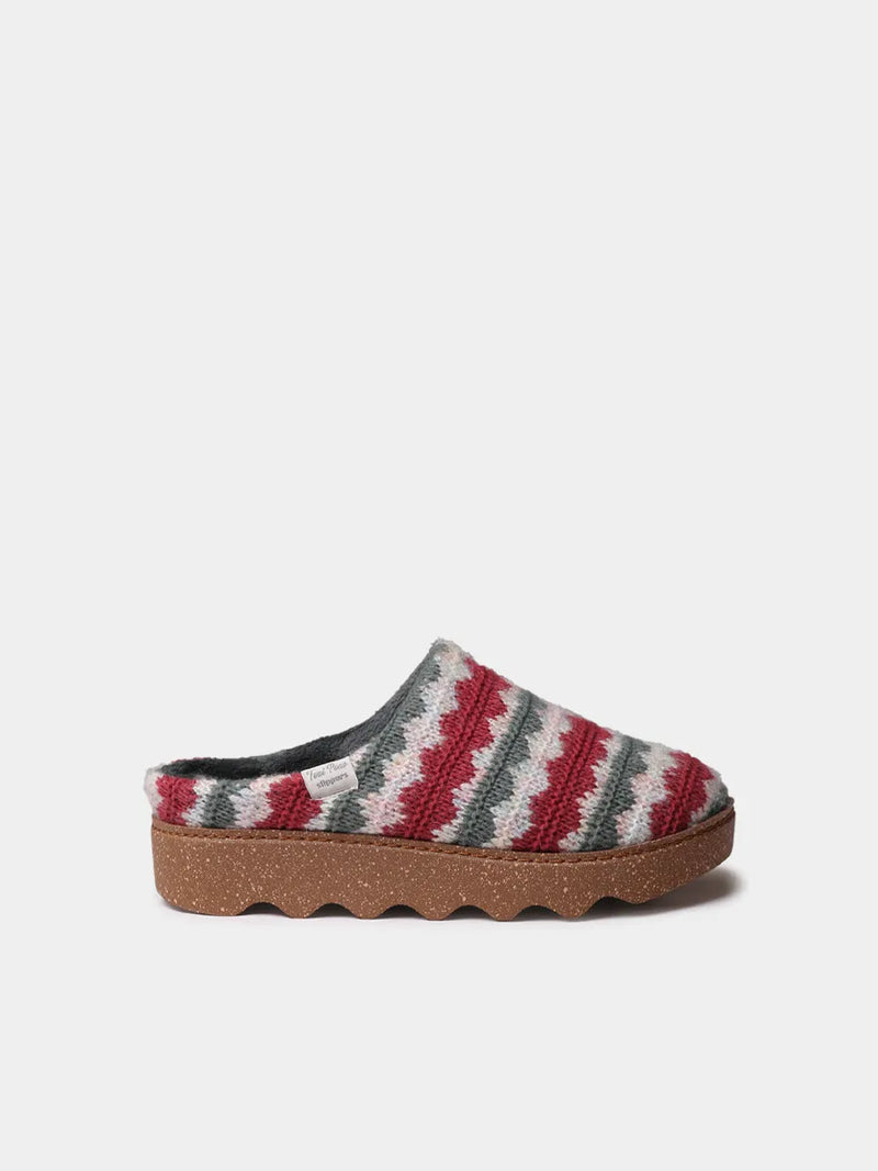 Zapatillas de casa mujer - Zueco multicolor con plataforma para mujer | JOYCE-NS  - Toni Pons  