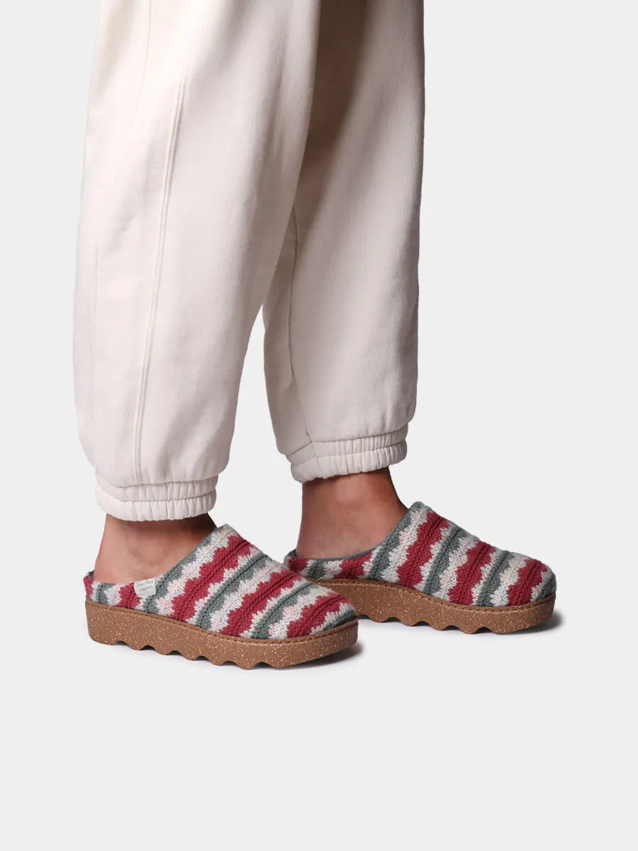 Zapatillas de casa mujer - Zueco multicolor con plataforma para mujer | JOYCE-NS  - Toni Pons  