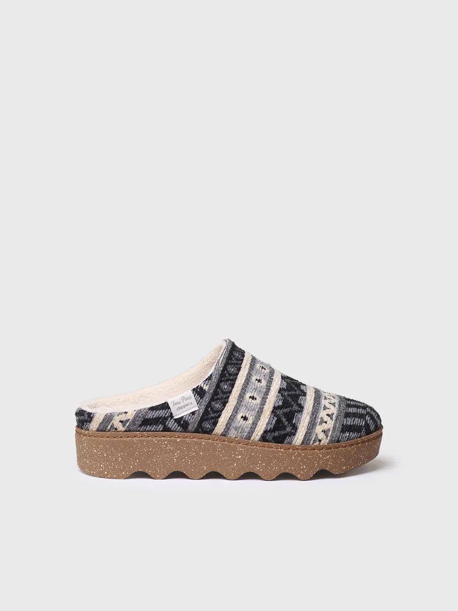 zapatillas mujer - Zapatilla de casa de mujer con motivos étnicos | JOYCE-YA  - Toni Pons  