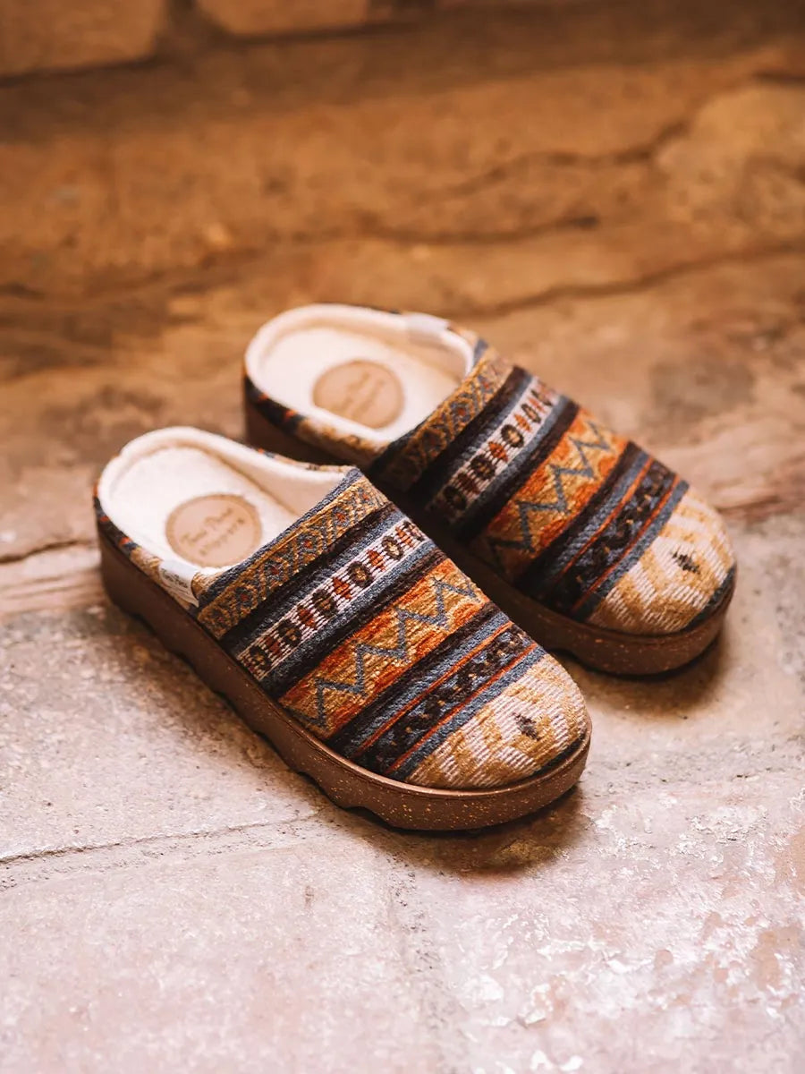 zapatillas mujer - Zapatilla de casa de mujer con motivos étnicos | JOYCE-YA  - Toni Pons  