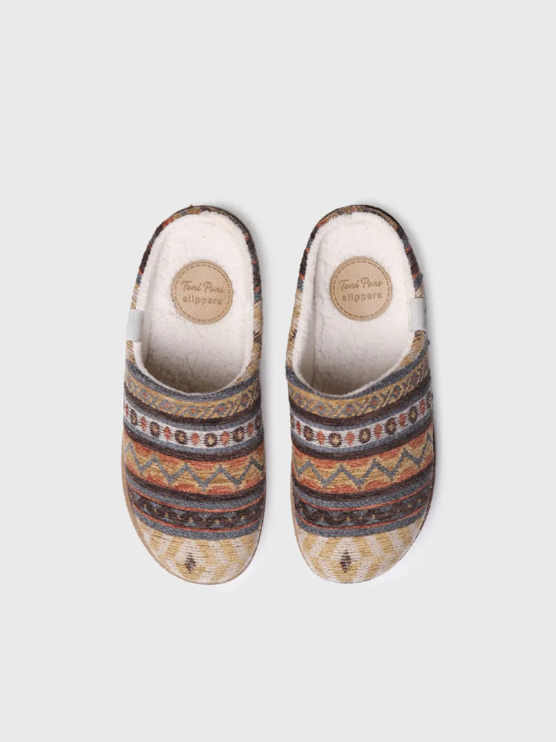 zapatillas mujer - Zapatilla de casa de mujer con motivos étnicos | JOYCE-YA  - Toni Pons  
