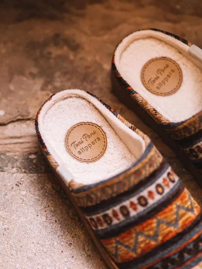 zapatillas mujer - Zapatilla de casa de mujer con motivos étnicos | JOYCE-YA  - Toni Pons  