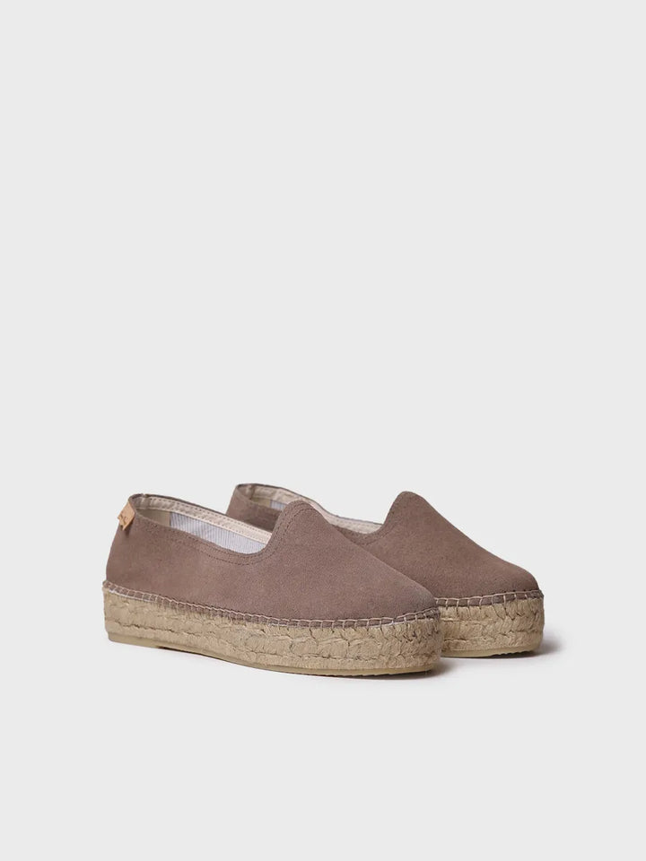 zapatillas mujer - Alpargata cerrada de mujer en serraje con suela de yute | KEIRA  - Toni Pons  