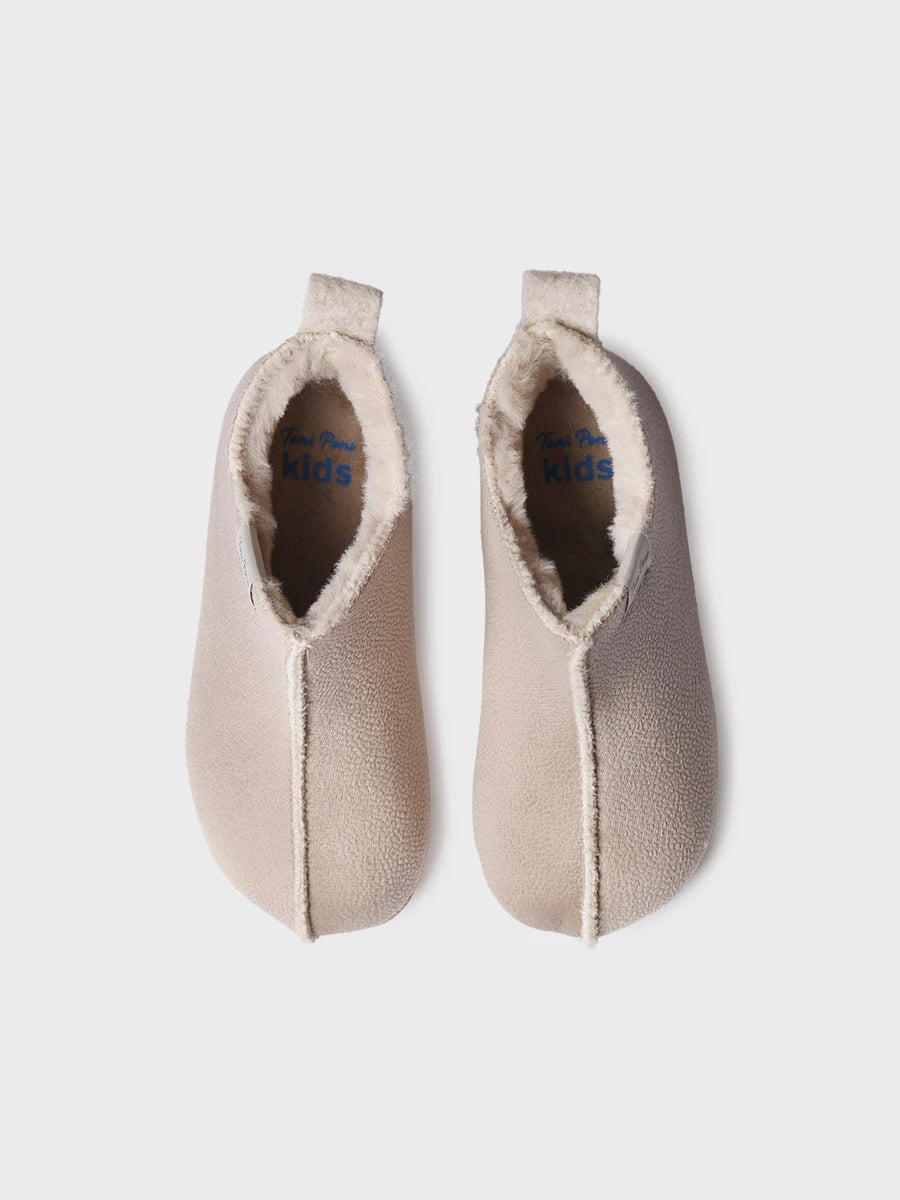 Pantofola chiusa in pelle scamosciata da donna | LIS-BD