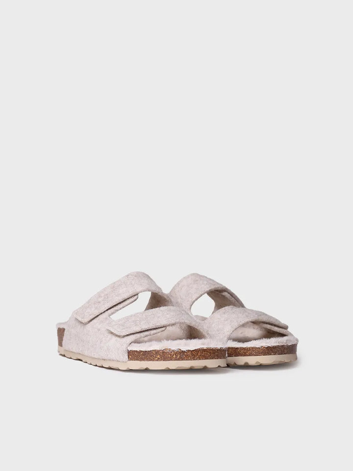  - Slipper abierta para mujer en fieltro y borrego  | LIZY  - Toni Pons  