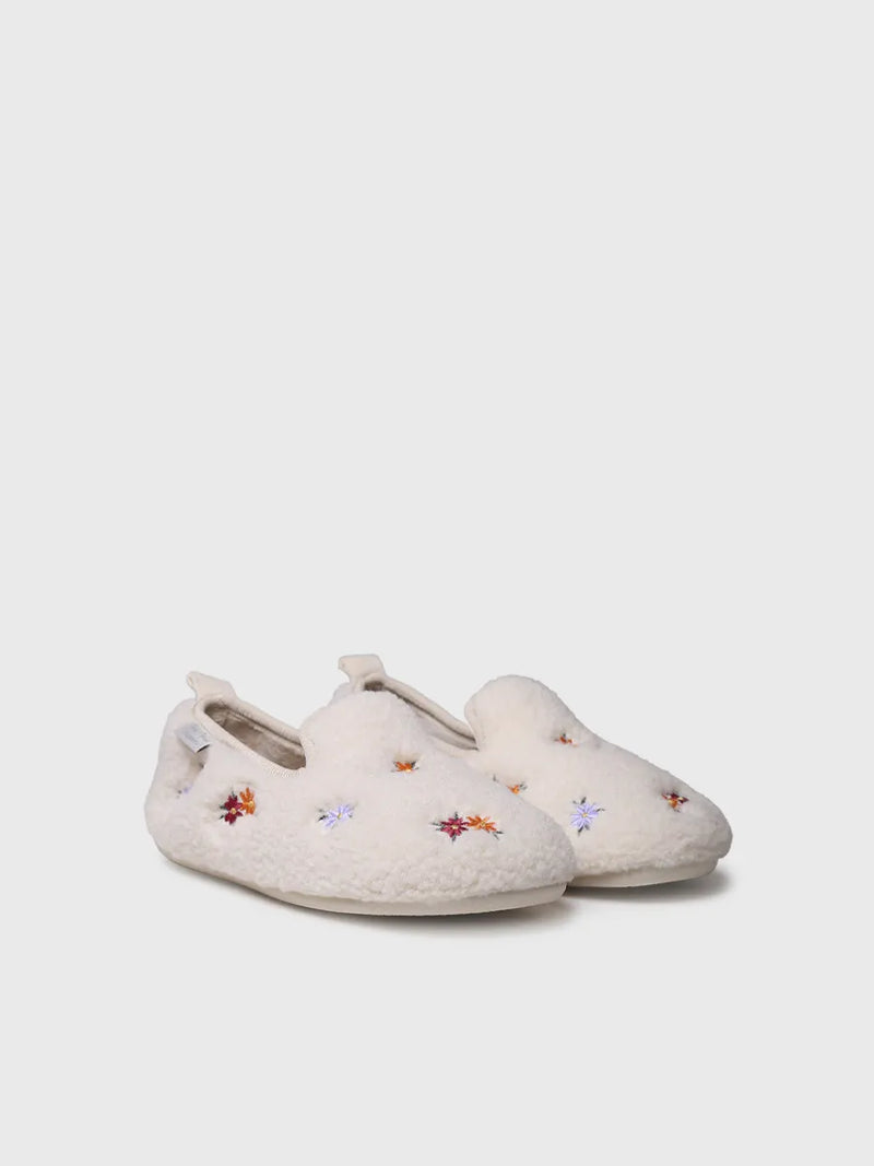 zapatillas mujer - Zapatilla tipo babucha con motivos bordados para mujer | MAILY-BB  - Toni Pons  