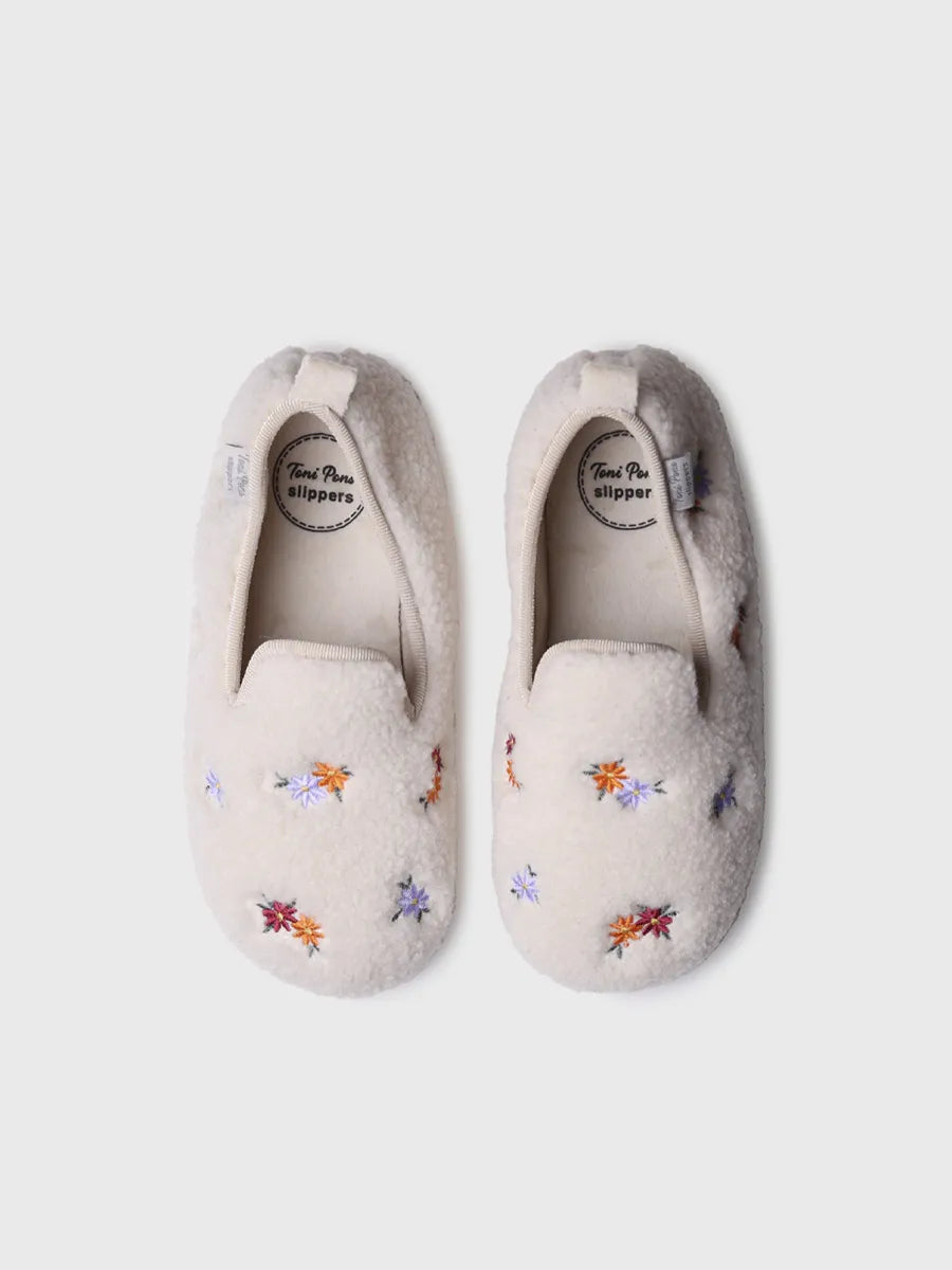 zapatillas mujer - Zapatilla tipo babucha con motivos bordados para mujer | MAILY-BB  - Toni Pons  