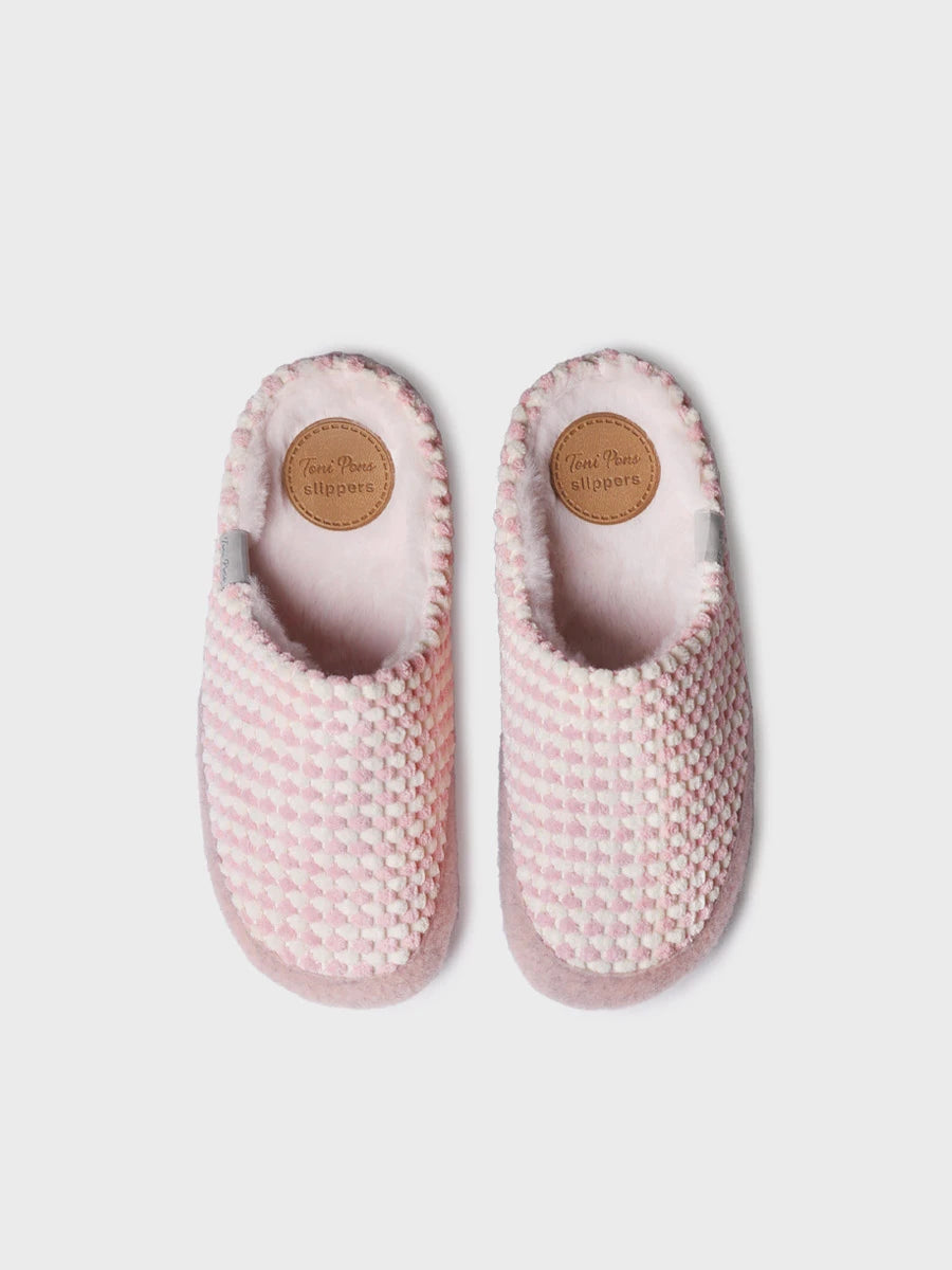 Zapatillas de casa mujer - Slipper en en tejido bicolor para mujer | MALU-CN  - Toni Pons  