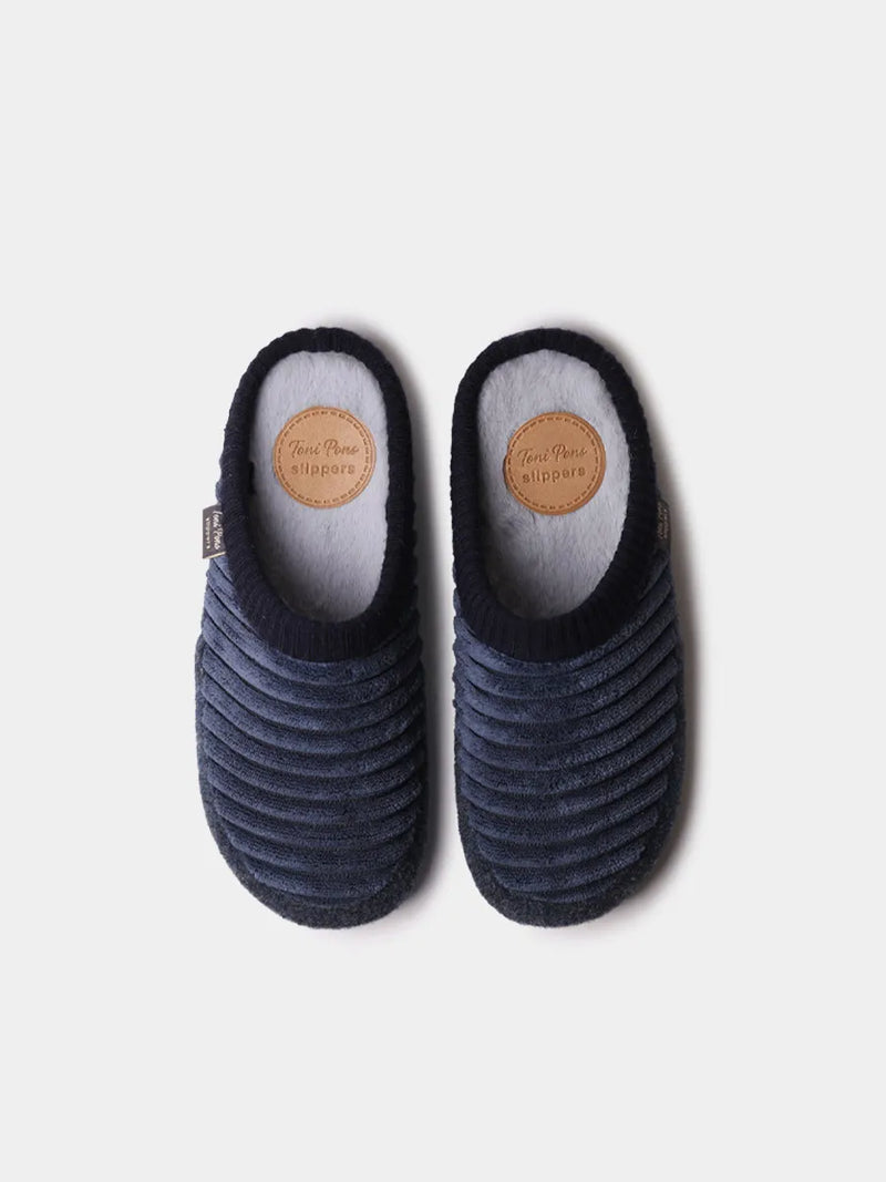 Zapatillas de casa mujer - Zapatilla tipo zueco de mujer en pelo sintético y fieltro | MALU-OD  - Toni Pons  
