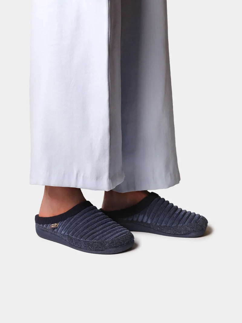 Zapatillas de casa mujer - Zapatilla tipo zueco de mujer en pelo sintético y fieltro | MALU-OD  - Toni Pons  
