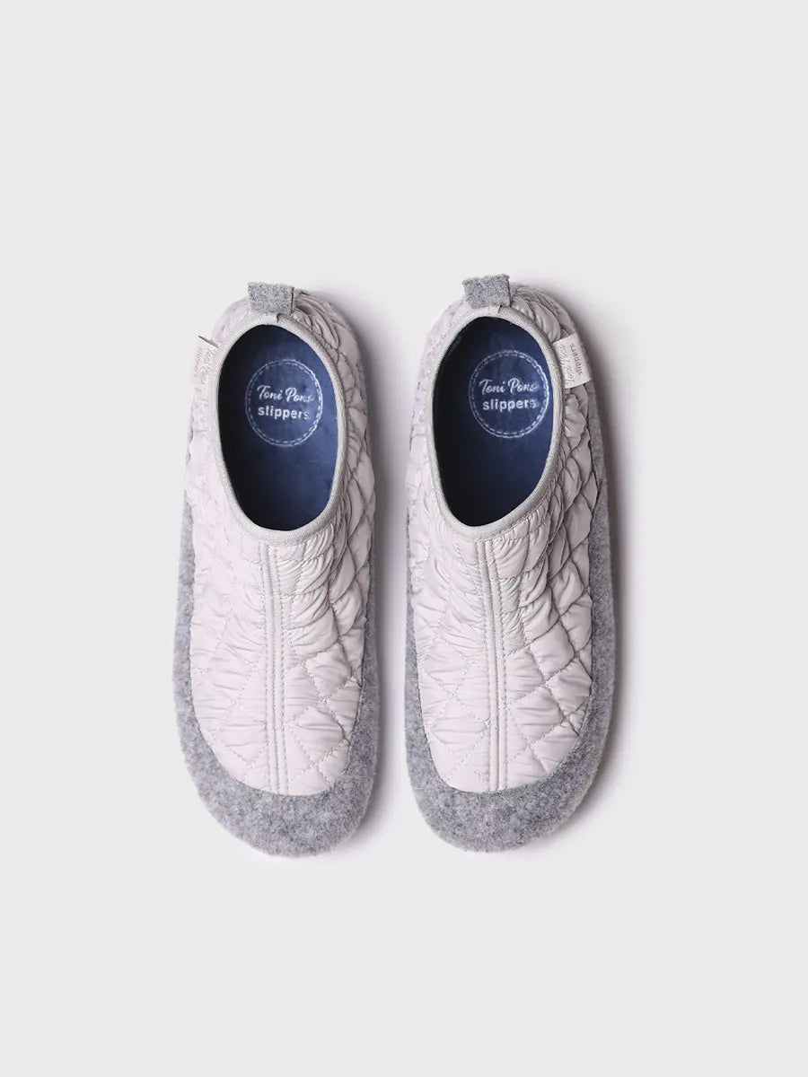 zapatillas de casa mujer - Slippers para mujer en fieltro y tejido acolchado | MARE-UM  - Toni Pons  