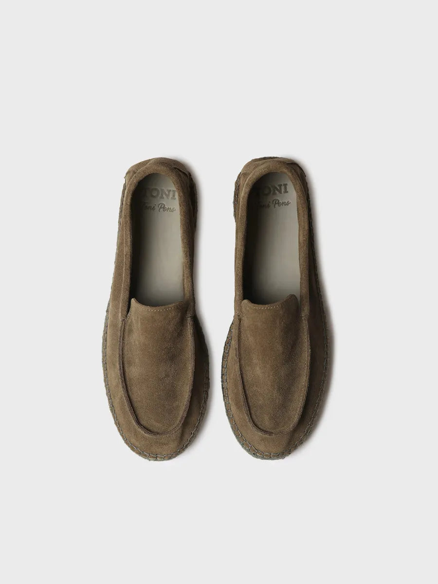 zapatillas hombre - Alpargata cerrada de hombre en serraje con suela de yute | MAX  - Toni Pons  