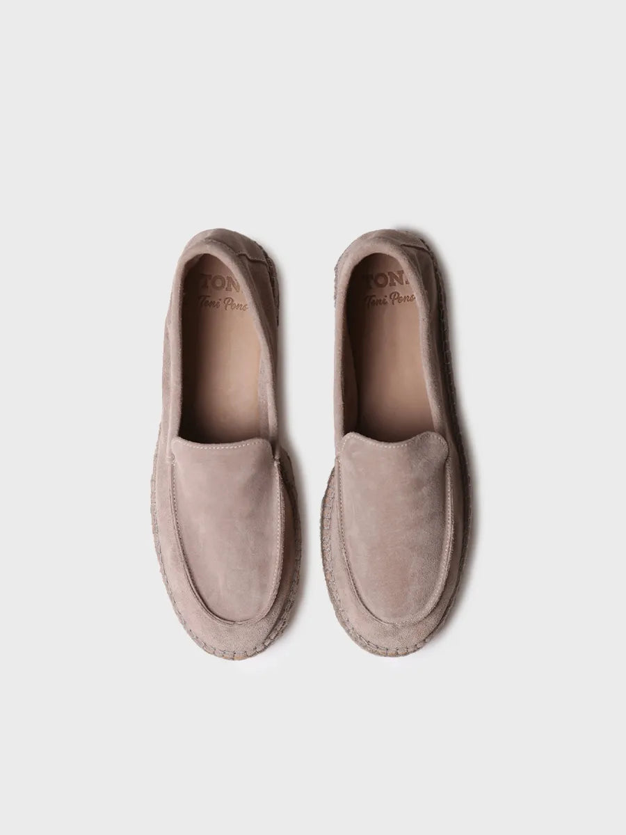 zapatillas hombre - Alpargata cerrada de hombre en serraje con suela de yute | MAX  - Toni Pons  