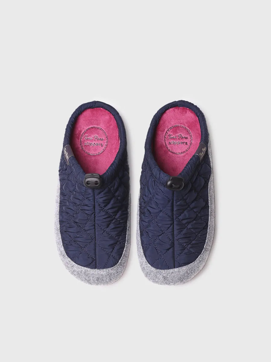 zapatillas mujer - Slippers para mujer en tejido acolchado y fieltro | MEL-UM  - Toni Pons  