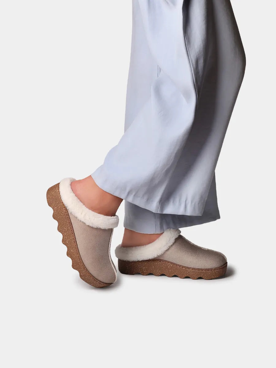 Zapatillas de casa mujer - Zuecos con plataforma y forro interior para mujer | METZ  - Toni Pons  
