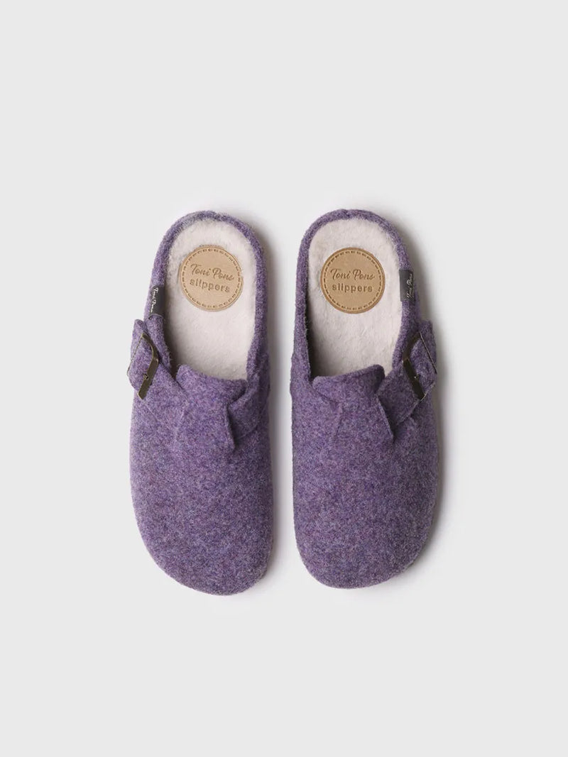 zapatillas mujer - Slipper de mujer tipo zueco con hebilla | MIMA-FP  - Toni Pons  