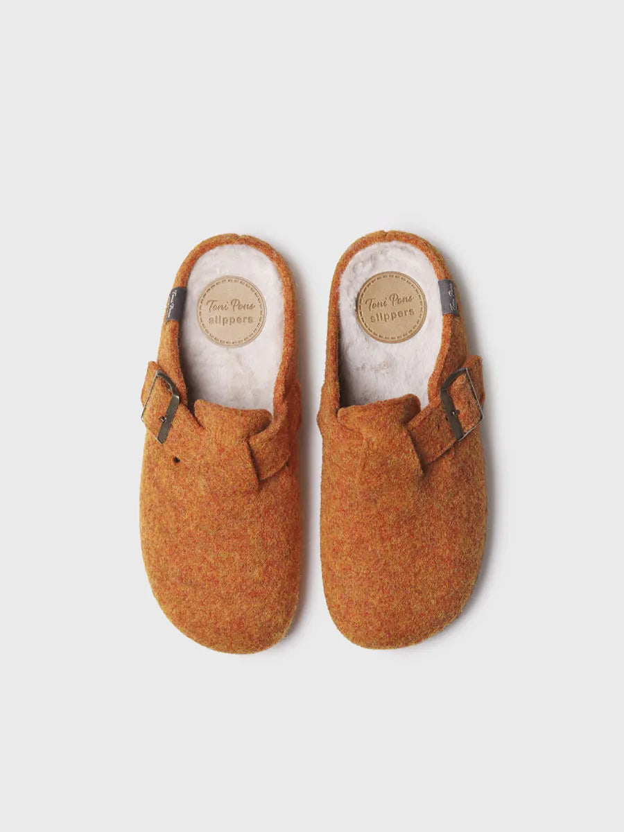 zapatillas mujer - Slipper de mujer tipo zueco con hebilla | MIMA-FP  - Toni Pons  