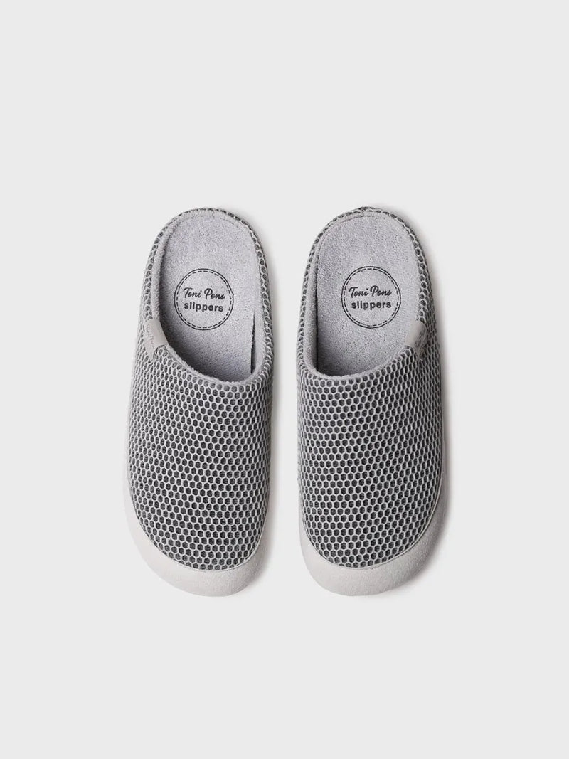 zapatillas mujer - Zapatilla de casa tipo zueco de mujer en rejilla | MINA-GC  - Toni Pons  