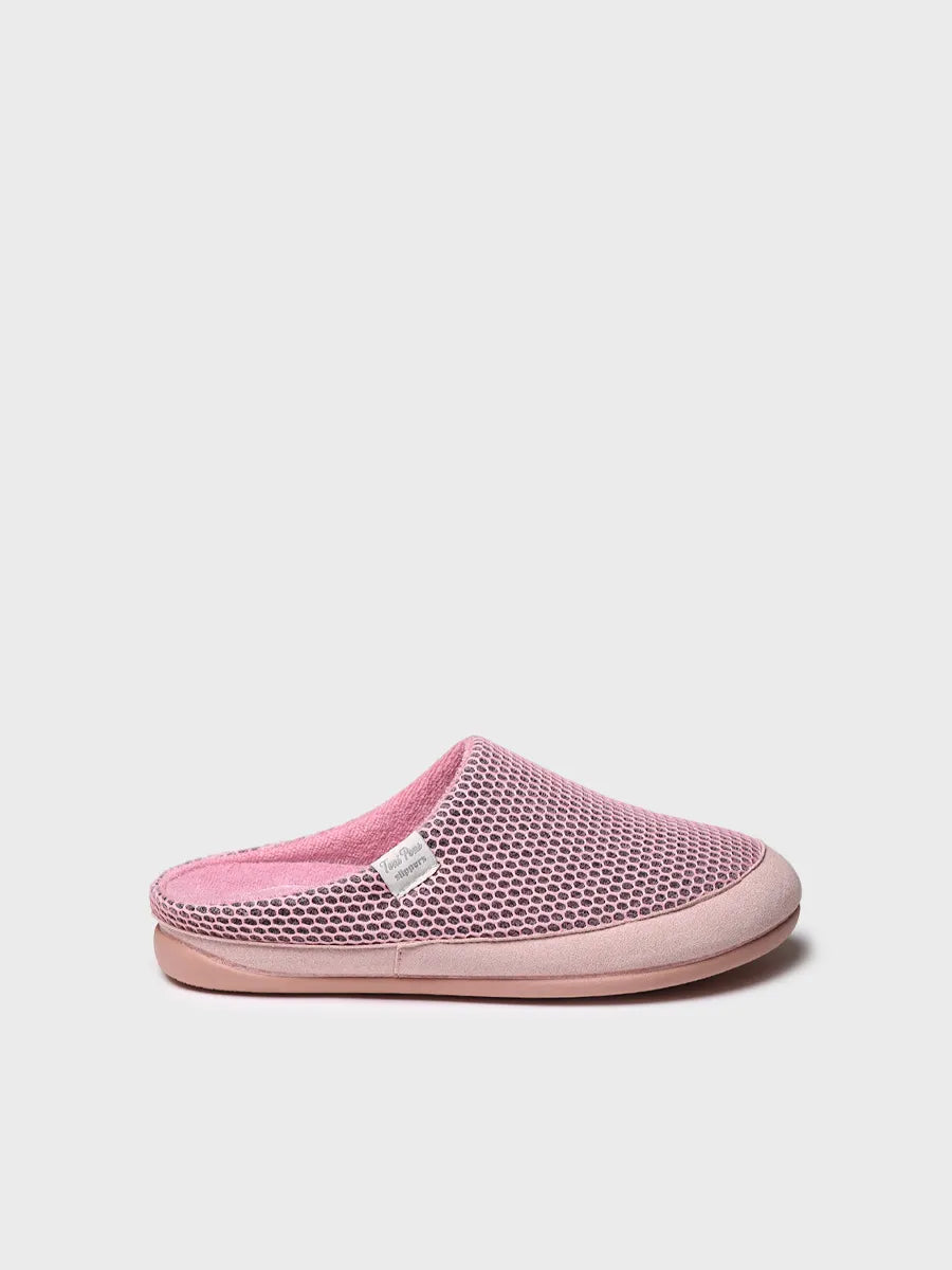 zapatillas mujer - Zapatilla de casa tipo zueco de mujer en rejilla | MINA-GC  - Toni Pons  