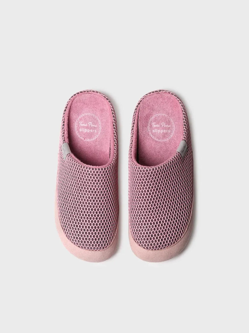 zapatillas mujer - Zapatilla de casa tipo zueco de mujer en rejilla | MINA-GC  - Toni Pons  