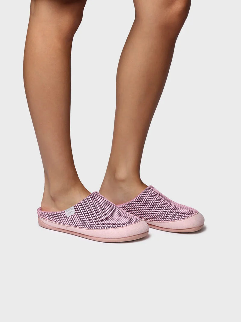 zapatillas mujer - Zapatilla de casa tipo zueco de mujer en rejilla | MINA-GC  - Toni Pons  