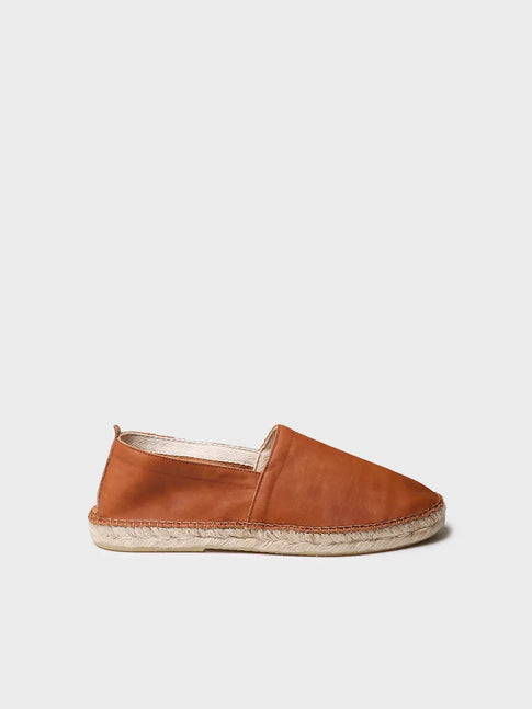 zapatillas hombre - Alpargata cerrada de hombre en piel con suela de yute | MINO  - Toni Pons  