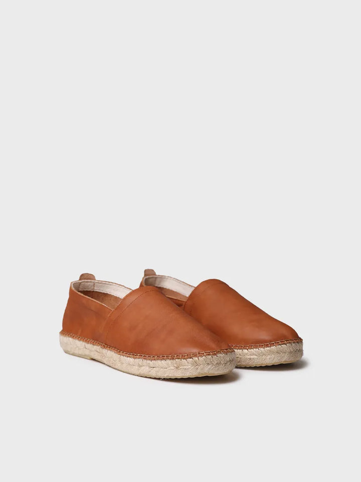 zapatillas hombre - Alpargata cerrada de hombre en piel con suela de yute | MINO  - Toni Pons  